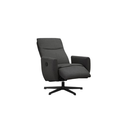 Kilvo-fauteuil Inclinable Avec Fonction Manuelle Et Pivotante En Tissu Anthracite