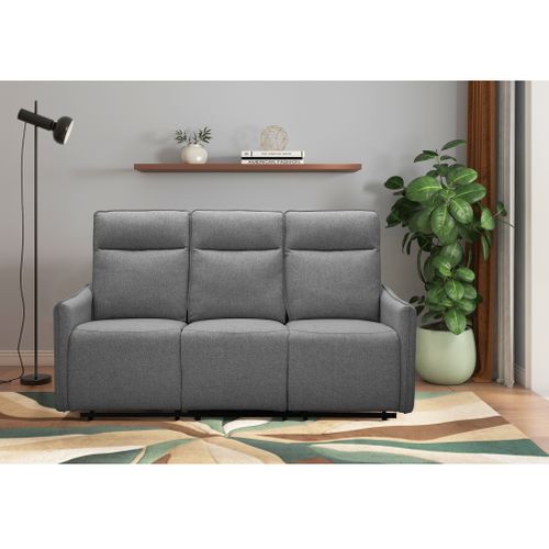 Lugo-canapé 3 Places Avec Fonction Manuelle En Tissu Anthracite