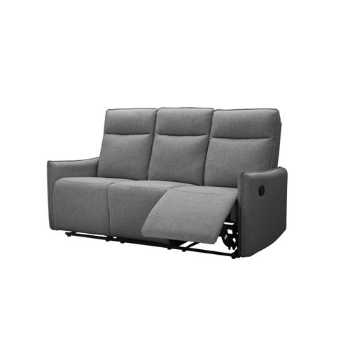 Lugo-canapé 3 Places Avec Fonction Manuelle En Tissu Anthracite