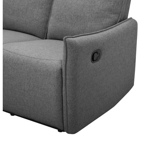 Lugo-canapé 3 Places Avec Fonction Manuelle En Tissu Anthracite