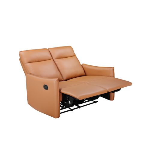 Lugo-canapé 2 Places Avec Fonction Manuelle En Pu Couleur Cognac
