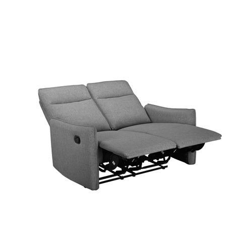 Lugo-canapé 2 Places Avec Fonction Manuelle En Tissu Anthracite