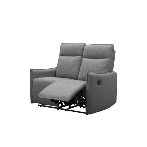 Lugo-canapé 2 Places Avec Fonction Manuelle En Tissu Anthracite