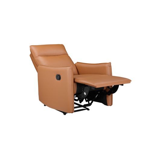 Lugo-fauteuil De Relaxation Manuel En Pu Couleur Cognac