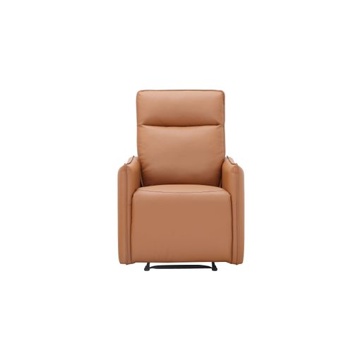 Lugo-fauteuil De Relaxation Manuel En Pu Couleur Cognac