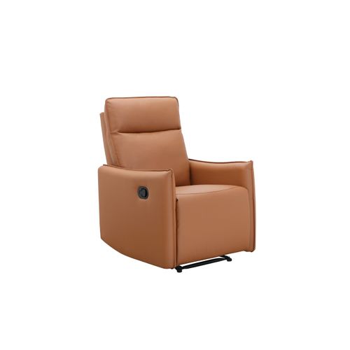 Lugo-fauteuil De Relaxation Manuel En Pu Couleur Cognac