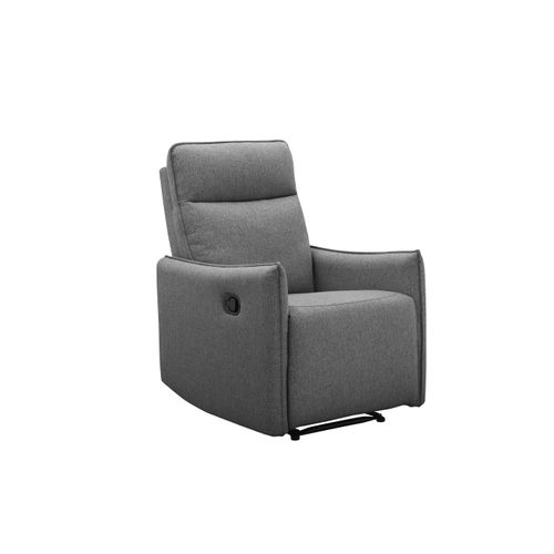 Lugo-fauteuil De Relaxation Manuel En Tissu Anthracite