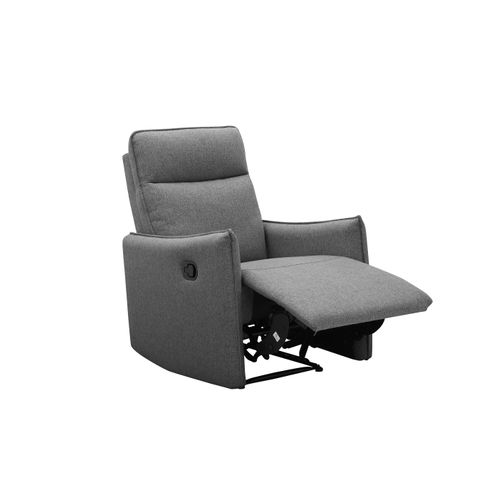 Lugo-fauteuil De Relaxation Manuel En Tissu Anthracite