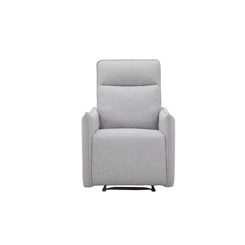 Lugo-fauteuil De Relaxation Manuel En Tissu Gris Clair