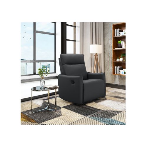 Lugo-fauteuil Avec Fonction Manuelle En Pu Noir