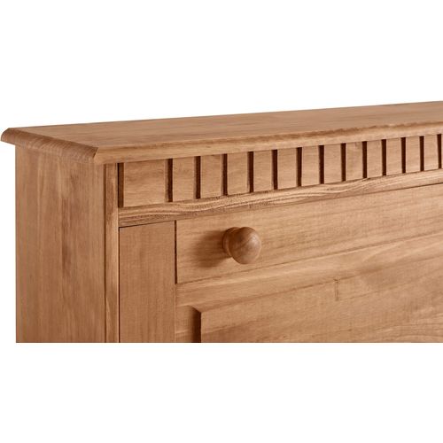 Lisa - Coffre à Chaussures Avec 4 Portes Battantes En Pin Naturel