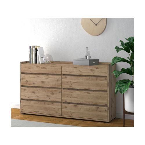 Kosmo - Buffet Avec 8 Tiroirs En Effet Chêne
