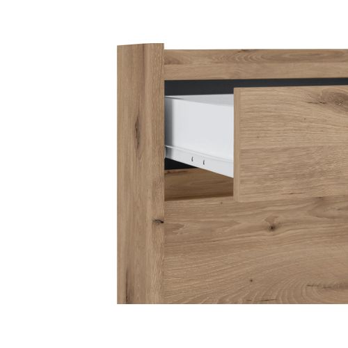 Kosmo - Buffet Avec 8 Tiroirs En Effet Chêne