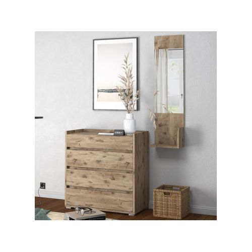 Kosmo-miroir Avec Cadre En Effet Bois