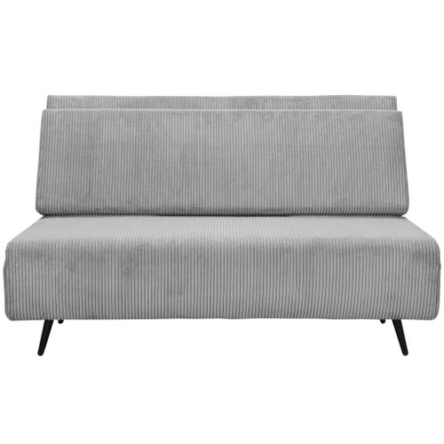 Mallory-  Canapé lit 140 Tissu Gris