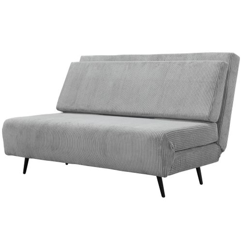Mallory-  Canapé lit 140 Tissu Gris