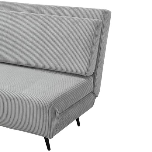 Mallory-  Canapé lit 140 Tissu Gris