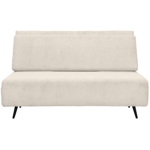 Mallory- Canapé lit 140 Tissu Crème