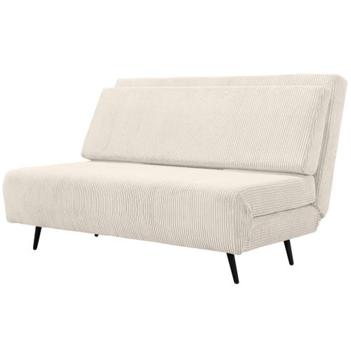 Mallory- Canapé lit 140 Tissu Crème