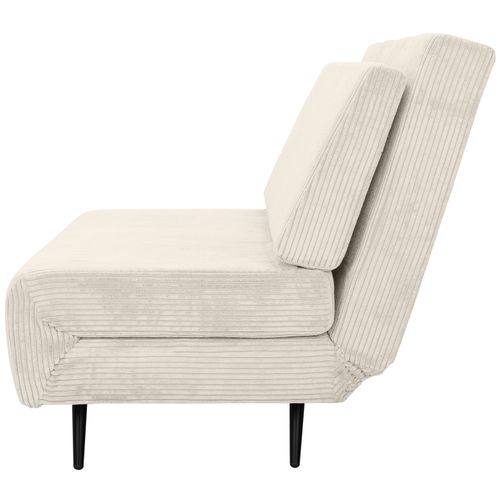 Mallory- Canapé lit 140 Tissu Crème