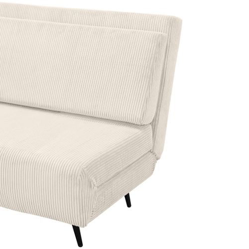 Mallory- Canapé lit 140 Tissu Crème