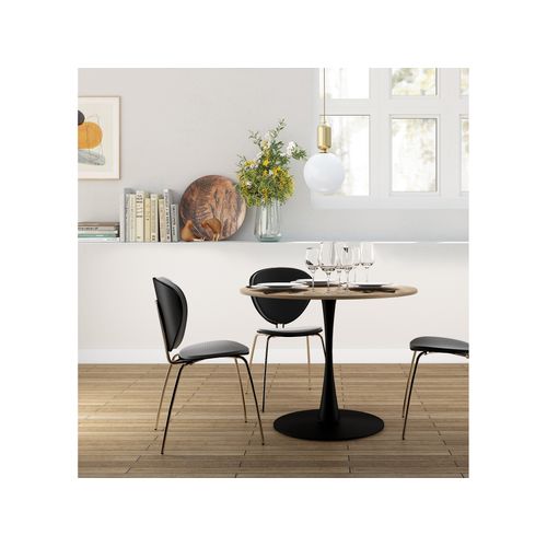 Table à Manger 100 Cm Chêne Noir