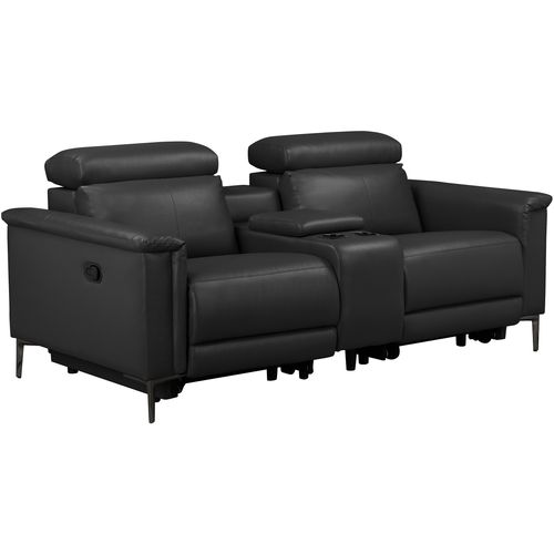 Lund-fauteuil Relax Double Avec Fonction Manuelle En Pu Noir