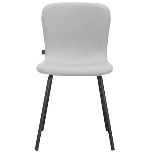 Ulmar - Lot De 2 Chaises De Salle à Manger En Tissu Gris Clair
