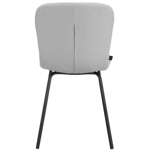 Ulmar - Lot De 2 Chaises De Salle à Manger En Tissu Gris Clair