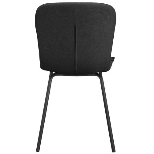 Ulmar - Lot De 2 Chaises De Salle à Manger En Tissu Anthracite