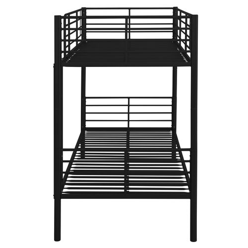 Rosie-lit Superposé 90x200 En Métal Noir