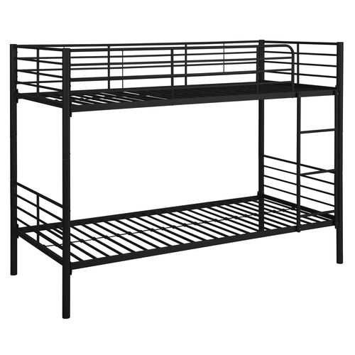 Rosie-lit Superposé 90x200 En Métal Noir