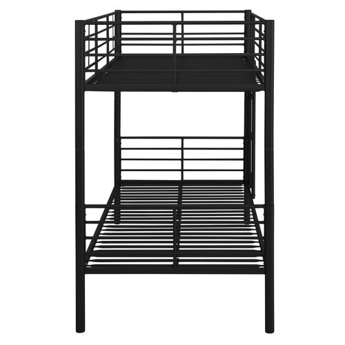 Rosie-lit Superposé 90x200 En Métal Noir