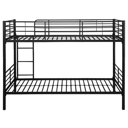 Rosie-lit Superposé 90x200 En Métal Noir