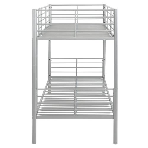 Rosie-lit Superposé 90x200 En Métal Argenté