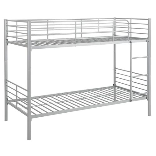 Rosie-lit Superposé 90x200 En Métal Argenté