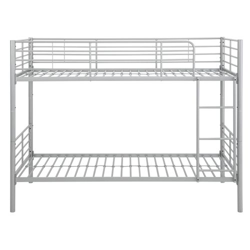 Rosie-lit Superposé 90x200 En Métal Argenté