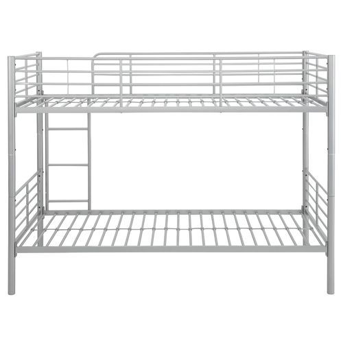 Rosie-lit Superposé 90x200 En Métal Argenté