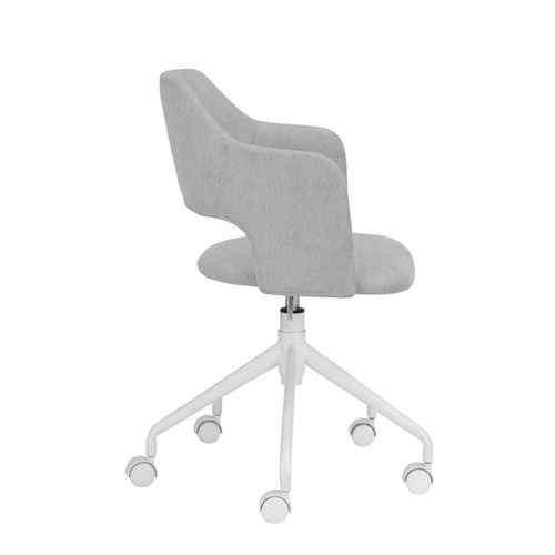 Sanna - Chaise De Bureau En Tissu Gris Clair
