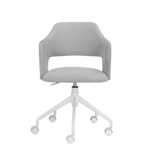 Sanna - Chaise De Bureau En Tissu Gris Clair
