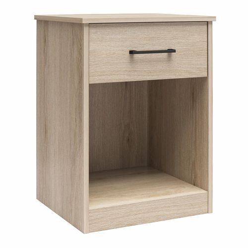 Brez - Table De Chevet Avec 1 Tiroir En Effet Chêne