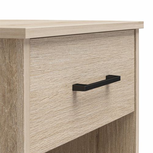 Brez - Table De Chevet Avec 1 Tiroir En Effet Chêne