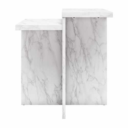 Brielle - Table Basse En Effet Marbre Blanc