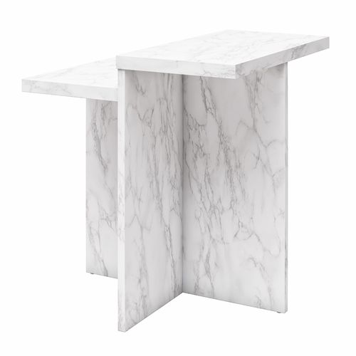 Brielle - Table Basse En Effet Marbre Blanc