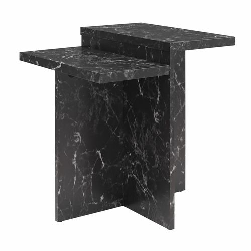 Brielle - Table Basse En Effet Marbre Noir