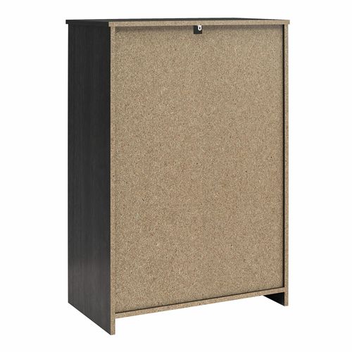 Brez-commode à 4 Tiroirs Aspect Chêne Noir