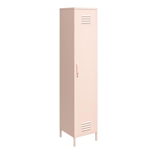 Mission District - Armoire Haute Avec 1 Porte En Métal Rose