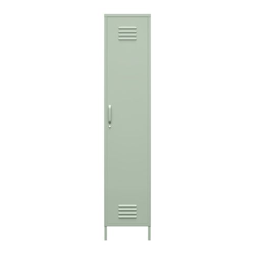 Mission District - Armoire Haute Avec 1 Porte En Métal Vert