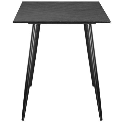 Monza-table à Manger 120 Fishbone Chêne Gris Noir