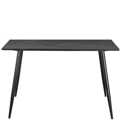 Monza-table à Manger 120 Fishbone Chêne Gris Noir